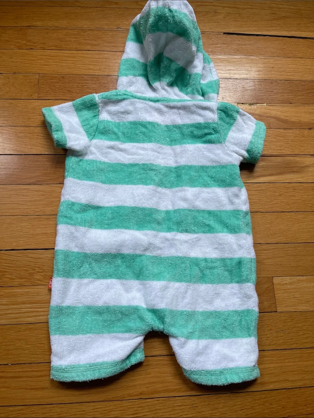 Magnificent Baby Terrycloth Hooded Baby Romper -6 mos